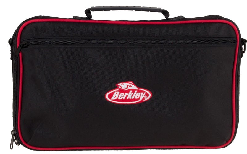 Berkley Jar Bait Folder, 16 Jars Not Included, Black and Red, Fishing Storage Soft Tackle Bag, Bait and Tackle Accessories Container for Anglers - Image 1